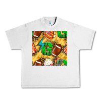 Lunar Rock american football go with thunder and leopard  seamless pattern Urban Heavy Tee - BundleAndBundleShop