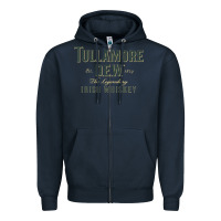 Navy tullamore dew Zipper Hoodie - linhVisuals