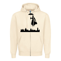 Sandshell marry poppins Zipper Hoodie - linhVisuals