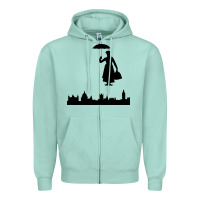 Seafoam marry poppins Zipper Hoodie - linhVisuals