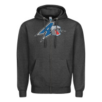 Charcoal Heather unc asheville bulldogs Zipper Hoodie - linhVisuals