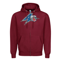 Burgundy unc asheville bulldogs Zipper Hoodie - linhVisuals