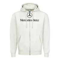 Oatmeal Heather mercedez benz [tw] Zipper Hoodie - linhVisuals