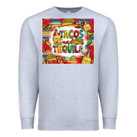 Heather Grey tacos and tequila Premium Sweatshirt - RanaPortraitStore