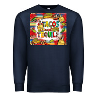 Navy tacos and tequila Premium Sweatshirt - RanaPortraitStore