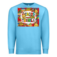 Ocean Blue tacos and tequila Premium Sweatshirt - RanaPortraitStore