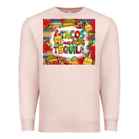 Pale Pink tacos and tequila Premium Sweatshirt - RanaPortraitStore