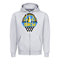 Heather Grey chicago women sport Zipper Hoodie - linhVisuals