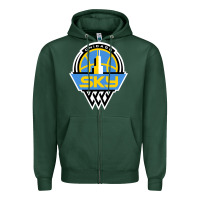 Sports Green chicago women sport Zipper Hoodie - linhVisuals