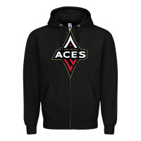 Black the aces, la women sport Zipper Hoodie - linhVisuals