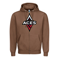 Chestnut the aces, la women sport Zipper Hoodie - linhVisuals
