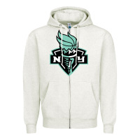 Oatmeal Heather new york women sport Zipper Hoodie - linhVisuals