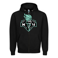 Black new york women sport Zipper Hoodie - linhVisuals