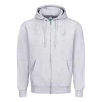 Heather Grey middle earth map [tb] Zipper Hoodie - linhVisuals