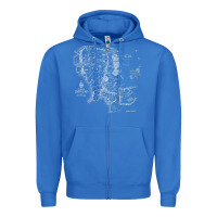 True Royal middle earth map [tb] Zipper Hoodie - linhVisuals