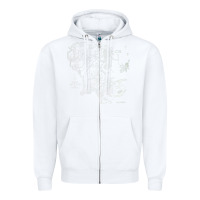 White middle earth map [tb] Zipper Hoodie - linhVisuals