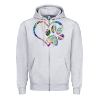 Heather Grey dog paw print tie dye rainbow dog lover rescue retro 70s t shirt Zipper Hoodie - linhVisuals