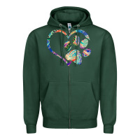 Sports Green dog paw print tie dye rainbow dog lover rescue retro 70s t shirt Zipper Hoodie - linhVisuals