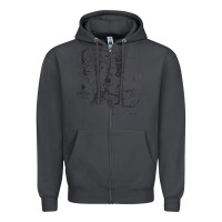 Smoke middle earth map [tw] Zipper Hoodie - linhVisuals