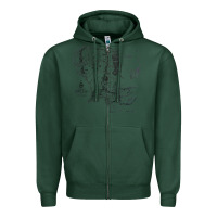 Sports Green middle earth map [tw] Zipper Hoodie - linhVisuals