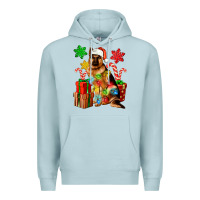 Blue Mist christmas german shepherd Premium Hoodie - Artiststas