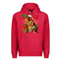 Cardinal christmas german shepherd Premium Hoodie - Artiststas