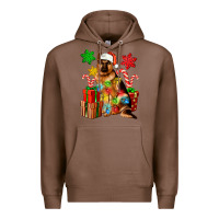 Chestnut christmas german shepherd Premium Hoodie - Artiststas