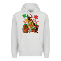 Dove Grey christmas german shepherd Premium Hoodie - Artiststas