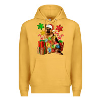 Mustard christmas german shepherd Premium Hoodie - Artiststas