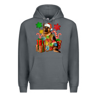 Rock christmas german shepherd Premium Hoodie - Artiststas