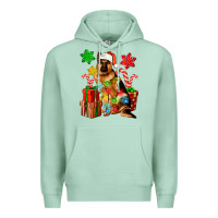 Seafoam christmas german shepherd Premium Hoodie - Artiststas