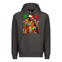 Smoke christmas german shepherd Premium Hoodie - Artiststas