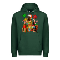 Sports Green christmas german shepherd Premium Hoodie - Artiststas