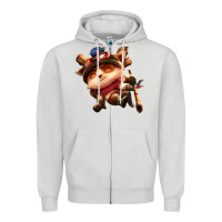 Dove Grey league of legends teemo Zipper Hoodie - linhVisuals