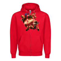 Red league of legends teemo Zipper Hoodie - linhVisuals