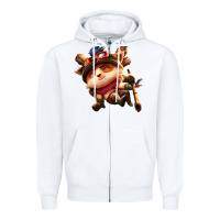 White league of legends teemo Zipper Hoodie - linhVisuals