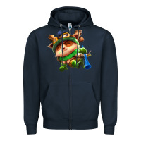 Navy league of legends teemo Zipper Hoodie - linhVisuals