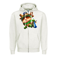 Oatmeal Heather league of legends teemo Zipper Hoodie - linhVisuals