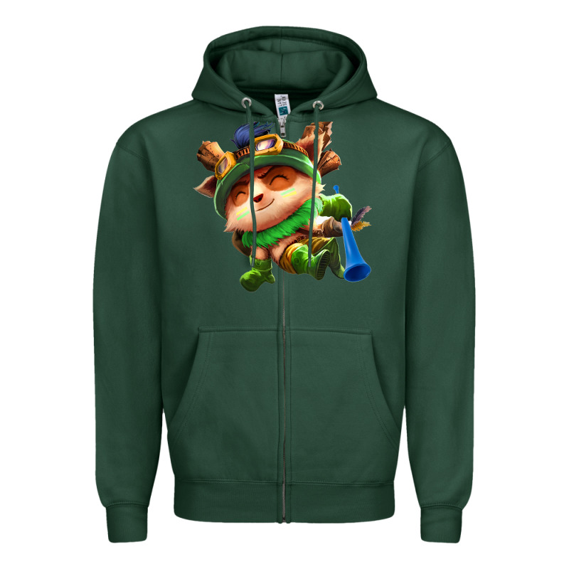 League Of Legends Teemo Zipper Hoodie by linhVisuals | Teevron
