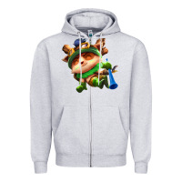 Heather Grey league of legends teemo Zipper Hoodie - linhVisuals