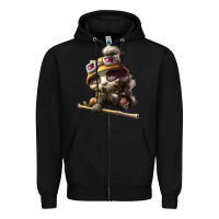 Black league of legends teemo Zipper Hoodie - linhVisuals