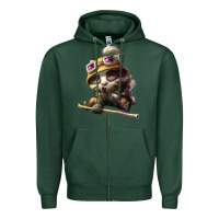 Sports Green league of legends teemo Zipper Hoodie - linhVisuals