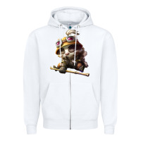 White league of legends teemo Zipper Hoodie - linhVisuals