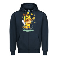 Navy league of legends beemo Zipper Hoodie - linhVisuals
