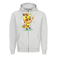 Dove Grey league of legends beemo Zipper Hoodie - linhVisuals