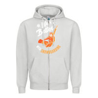 Dove Grey snowboard t  shirt snowboarding i snowboarder i winter sports t  shirt Zipper Hoodie - linhVisuals