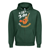 Sports Green snowboard t  shirt snowboarding i snowboarder i winter sports t  shirt Zipper Hoodie - linhVisuals