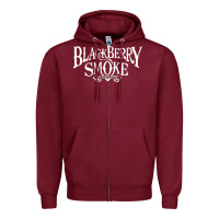 Burgundy blackberry smoke Zipper Hoodie - linhVisuals