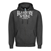 Charcoal Heather blackberry smoke Zipper Hoodie - linhVisuals