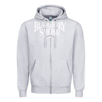 Heather Grey blackberry smoke Zipper Hoodie - linhVisuals